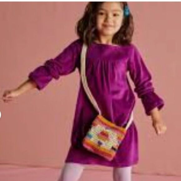 TEA COLLECTION Chestnut Velour Bell Sleeve Dress - Picture 7 of 8